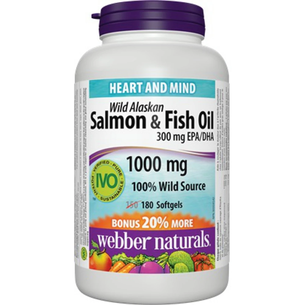Wild Alaskan Salmon & Fish Oil 300 mg EPA/DHA 1000 mg