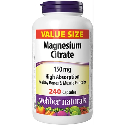 Citrate de magnésium Forte absorption 150 mg
