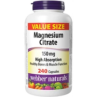 Citrate de magnésium Forte absorption 150 mg