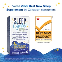 Sleep Cycle Melatonin with L-Theanine, 5-HTP & Sleep Botanicals