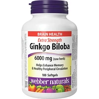 Extra Strength Ginkgo Biloba 6000 mg (raw herb)