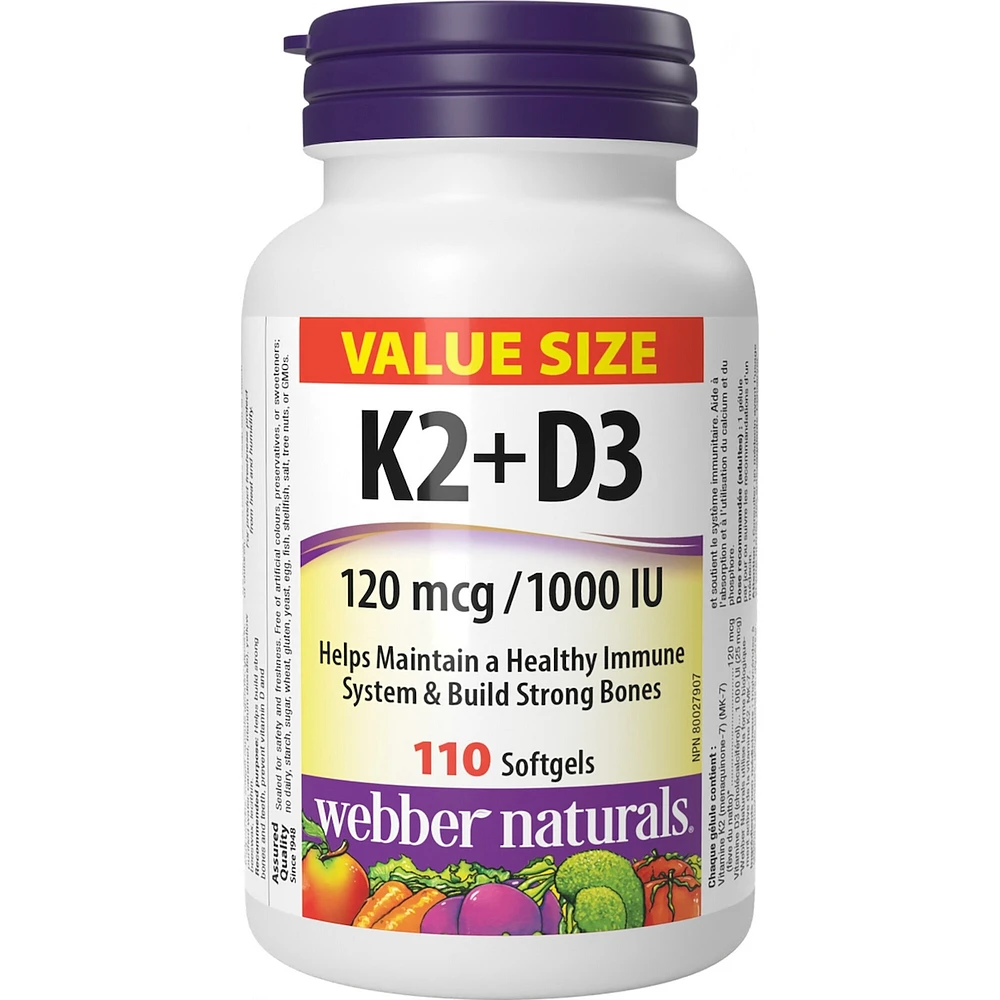 Vitamin K2+D3 120 mcg/1000 IU
