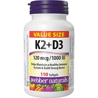 Vitamin K2+D3 120 mcg/1000 IU