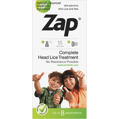 Zap Complete Head Lice Treatment