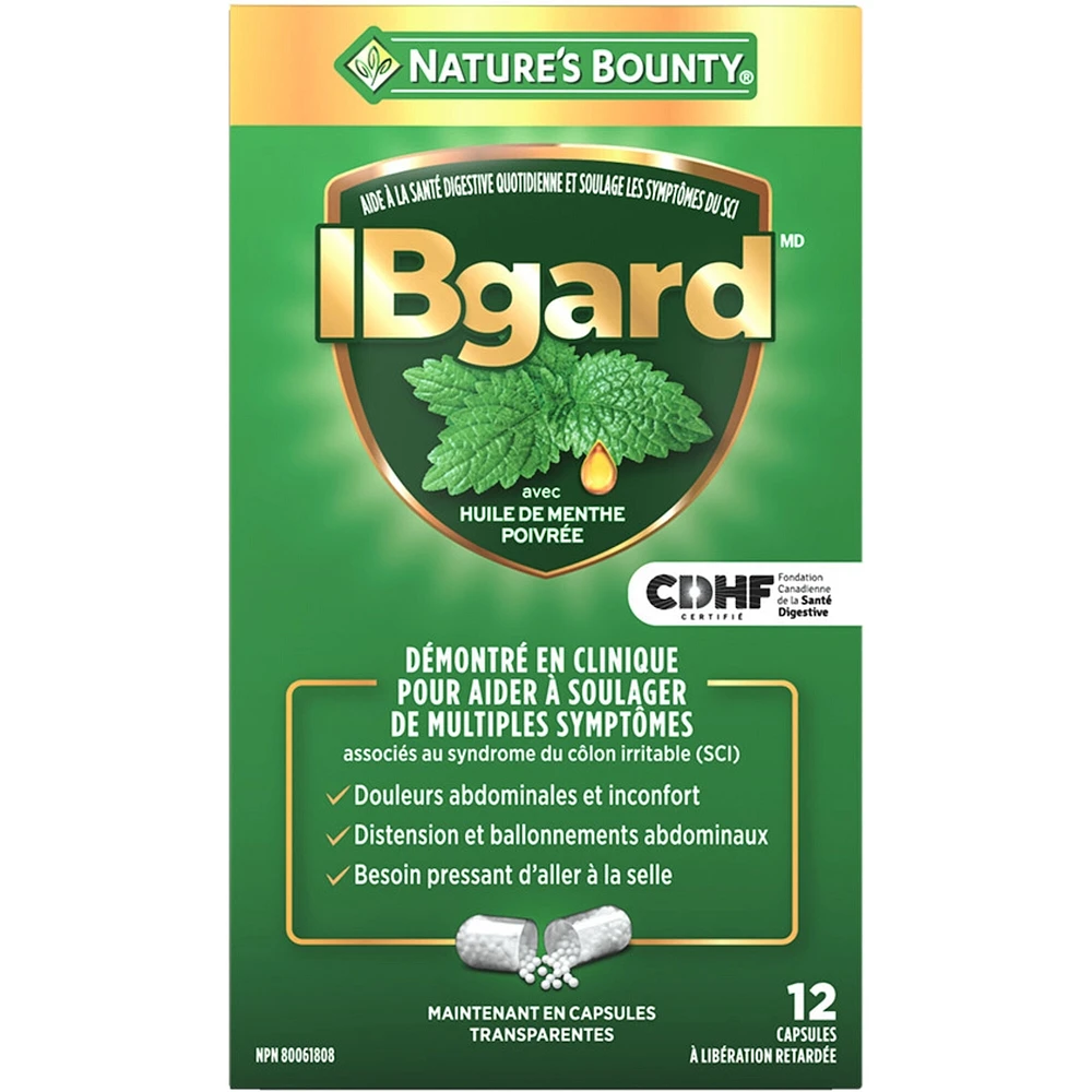 IBgard 90mg huile de menthe poivrée