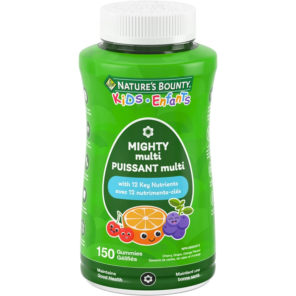 KIDS Mighty Multi, Only 1g Sugar Per Gummy
