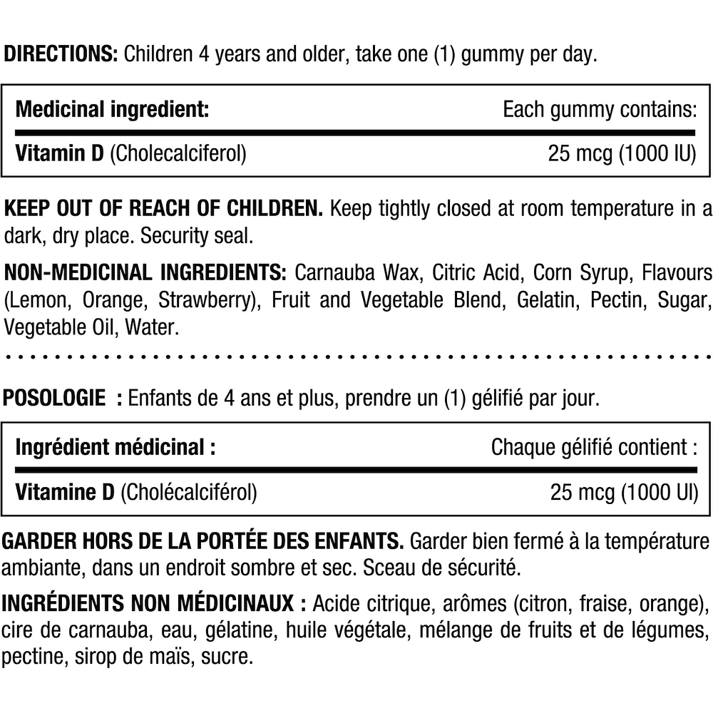 KIDS Daily Sunshine With Vitamin D3