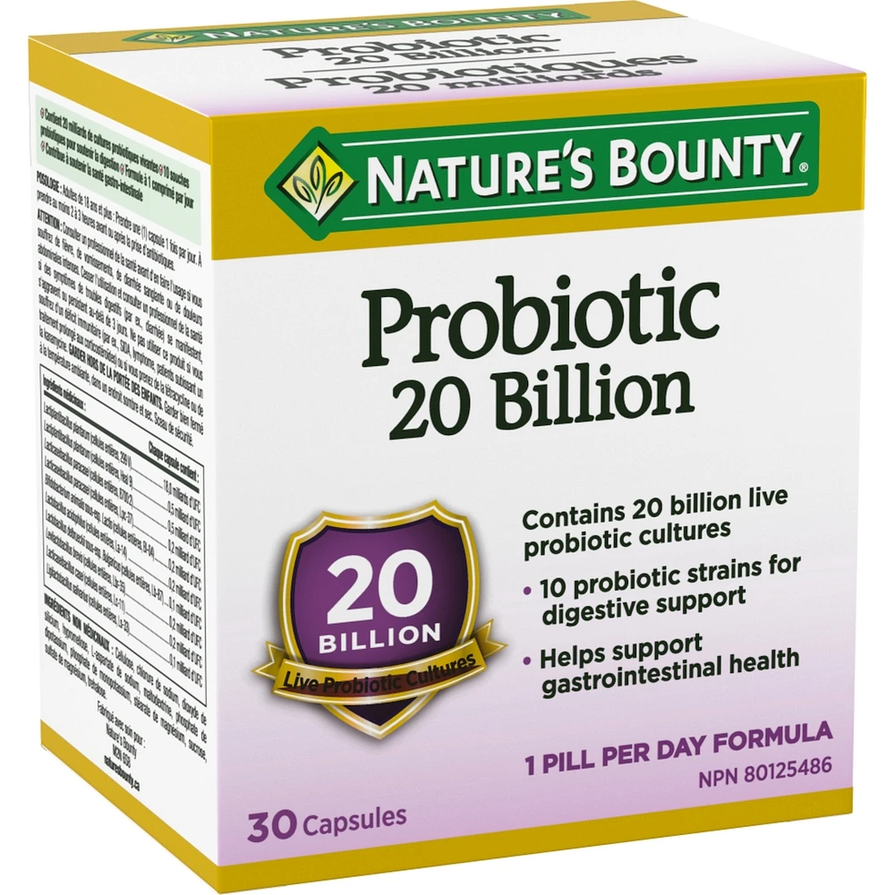 Probiotic, 20 Billion Live Probiotic Cultures