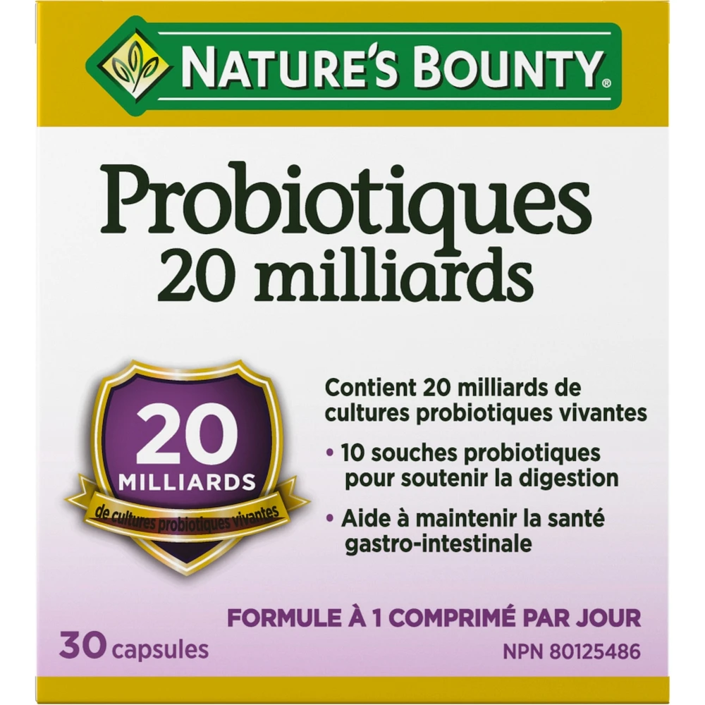 Probiotic, 20 Billion Live Probiotic Cultures