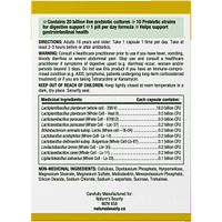 Probiotic, 20 Billion Live Probiotic Cultures
