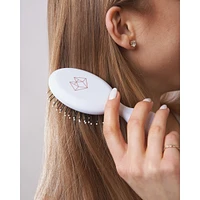 Brosse pour cheveux secs et humides Lunata Detangle Me – Mini blanc