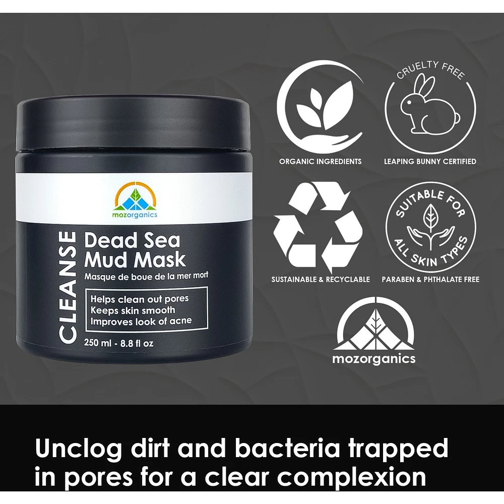 Dead Sea Mud Mask - Pore Cleansing, Acne Treatment & Anti Aging