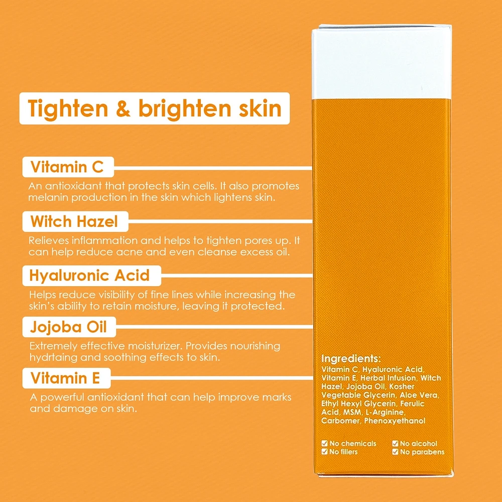 Vitamin C Serum for Face with Hyaluronic Acid & Vitamin E
