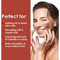 Coffee Body Scrub for Skin Care & Exfoliation Cleanses Dead Skin, Zits & Cellulite