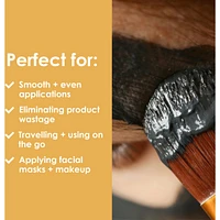 Face Mask Brush - Soft Bamboo Facial Mud Mask Applicator Brush