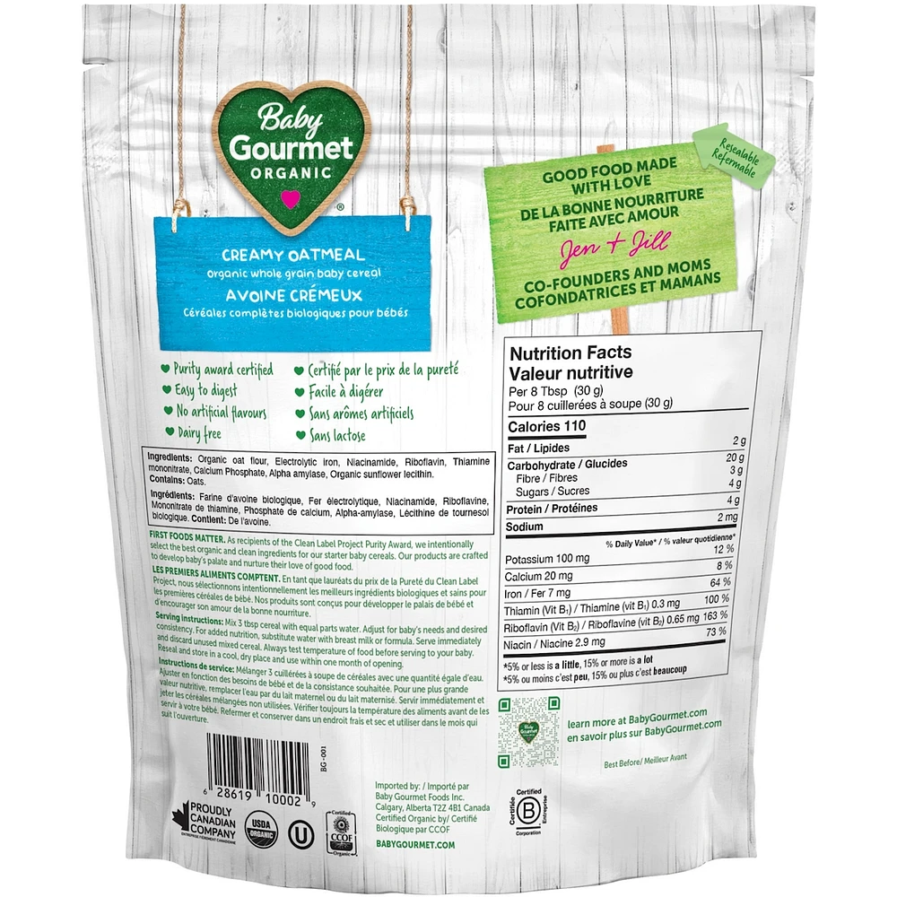 Baby Gourmet Organic Cereal Banana Raisin Oatmeal