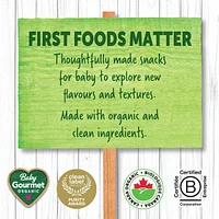 Baby Gourmet Meltable Mushies Fruity Greens organic baby snack