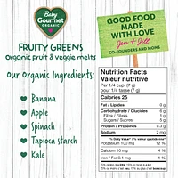 Baby Gourmet Meltable Mushies Fruity Greens organic baby snack