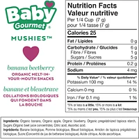 Baby Gourmet Meltable Mushies Beetberry with Coconut Cream organic baby snack