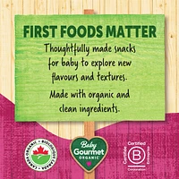 Baby Gourmet Meltable Mushies Beetberry with Coconut Cream organic baby snack