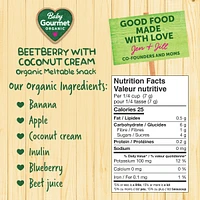 Baby Gourmet Meltable Mushies Beetberry with Coconut Cream organic baby snack
