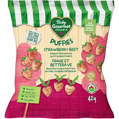 Baby Gourmet Puffies Strawberry Beet organic baby snack