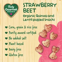 Baby Gourmet Puffies Strawberry Beet organic baby snack
