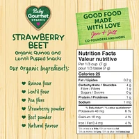 Baby Gourmet Puffies Strawberry Beet organic baby snack