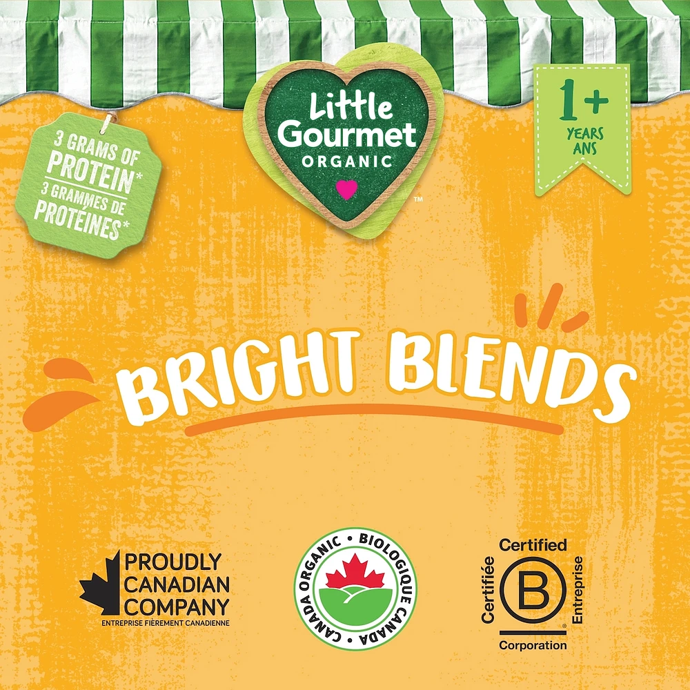 Collation biologique pour tous-petits fraise banane haricot de Little Gourmet