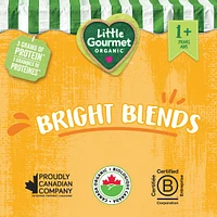 Little Gourmet Organic Toddler Snack Bright Blends Strawberry Banana Bean