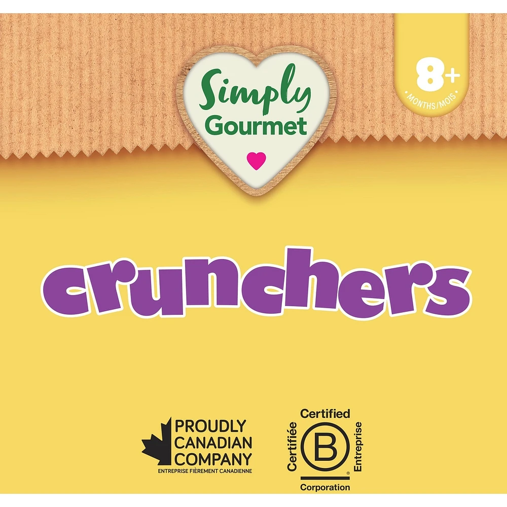 Simply Gourmet Crunchers Cheddar Style baby snack