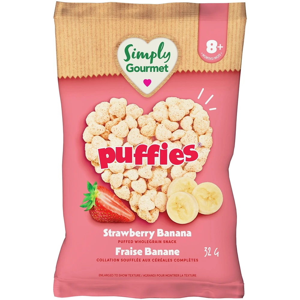 Simply Gourmet Puffies Strawberry Banana baby snack