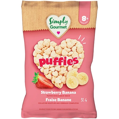 Simply Gourmet Puffies Strawberry Banana baby snack