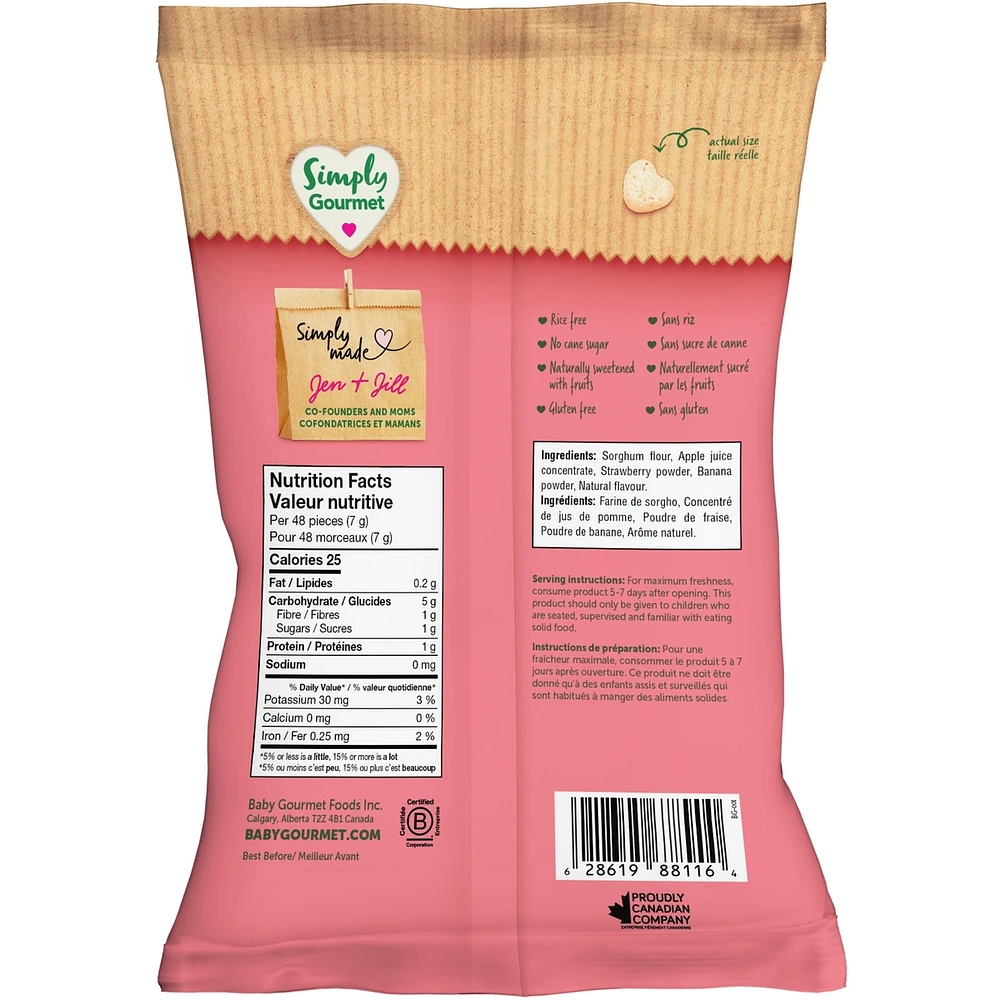 Simply Gourmet Puffies Strawberry Banana baby snack