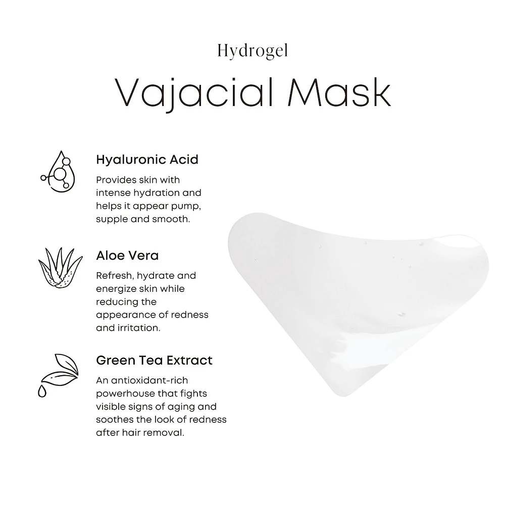 Hydrogel Vajacial Mask for Post Hair Removal Redness