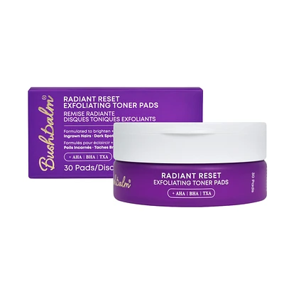 Radiant Reset Exfoliating Toner Pads for Dark Spots and Ingrown Hairs