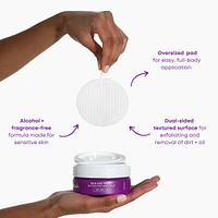 Radiant Reset Exfoliating Toner Pads for Dark Spots and Ingrown Hairs