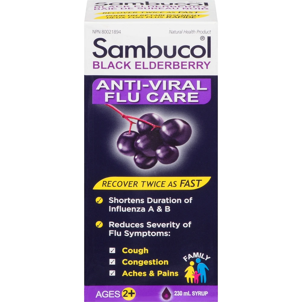 Sambucol Original Family Syrup Anti Viral Flu Care