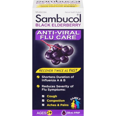 Sambucol Original Family Syrup Anti Viral Flu Care