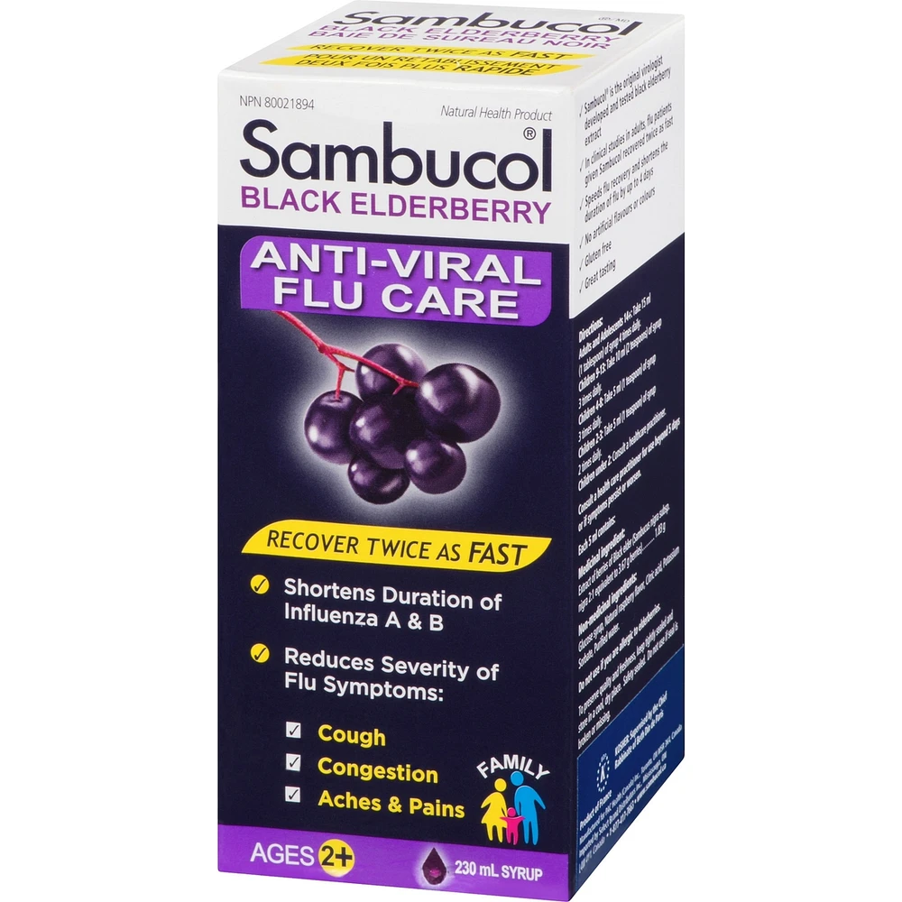 Sambucol Original Family Syrup Anti Viral Flu Care