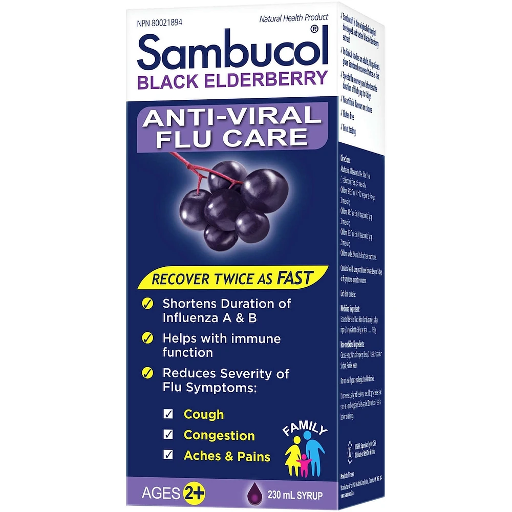 Sambucol Original Family Syrup Anti Viral Flu Care
