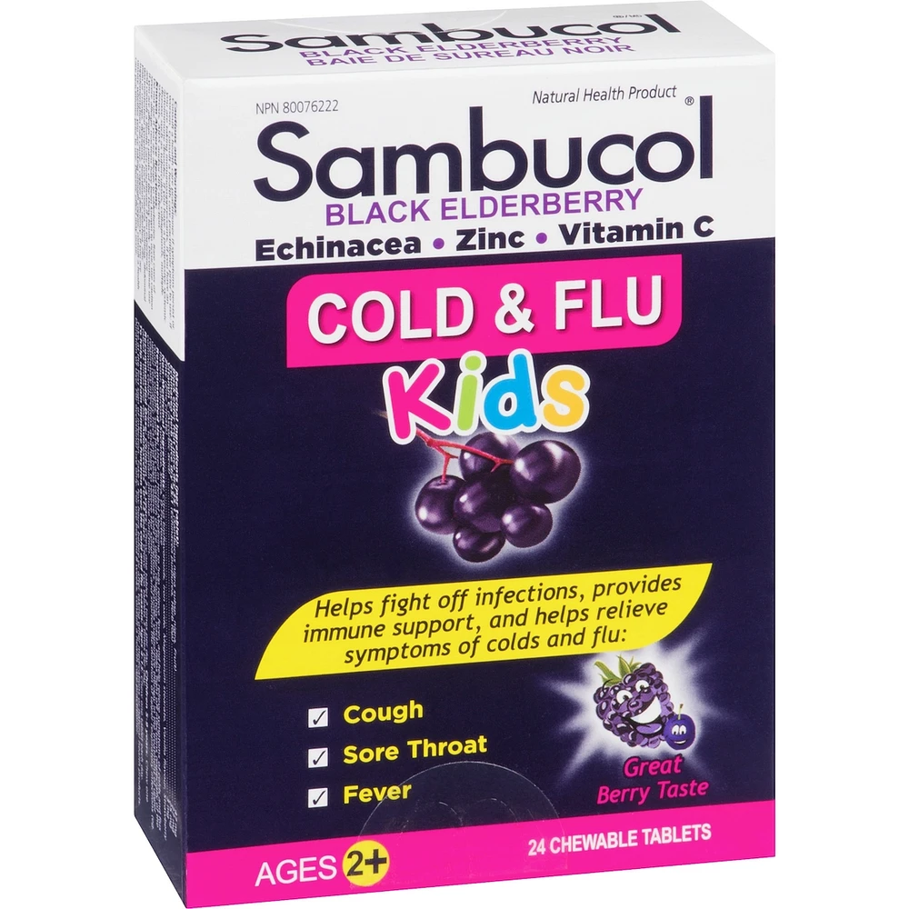 Sambucol Jr Chew Cold and Flu