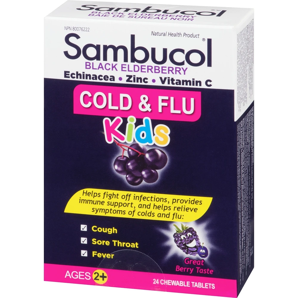 Sambucol Jr Chew Cold and Flu