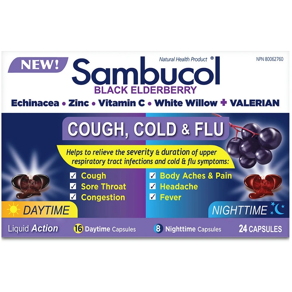 Sambucol Day & Night - Cough, Cold & Flu