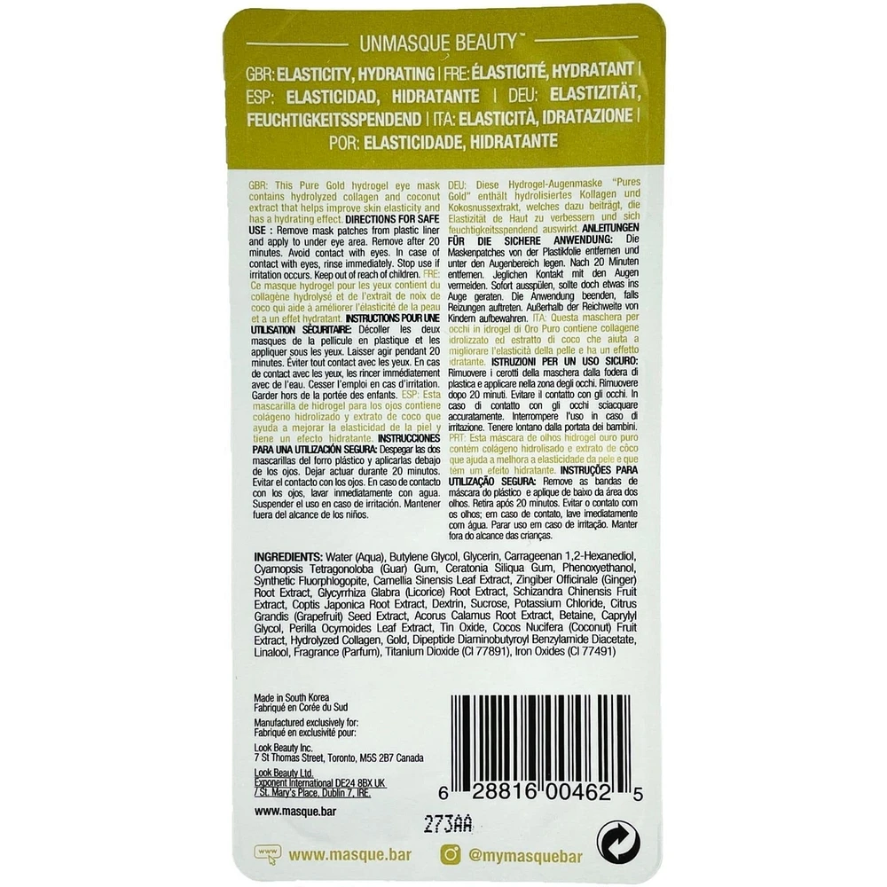 Pure Gold Hydro Eye Mask