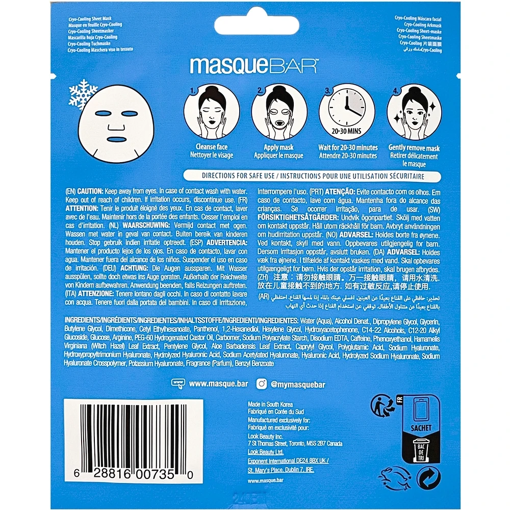Cryo Cooling Sheet Mask