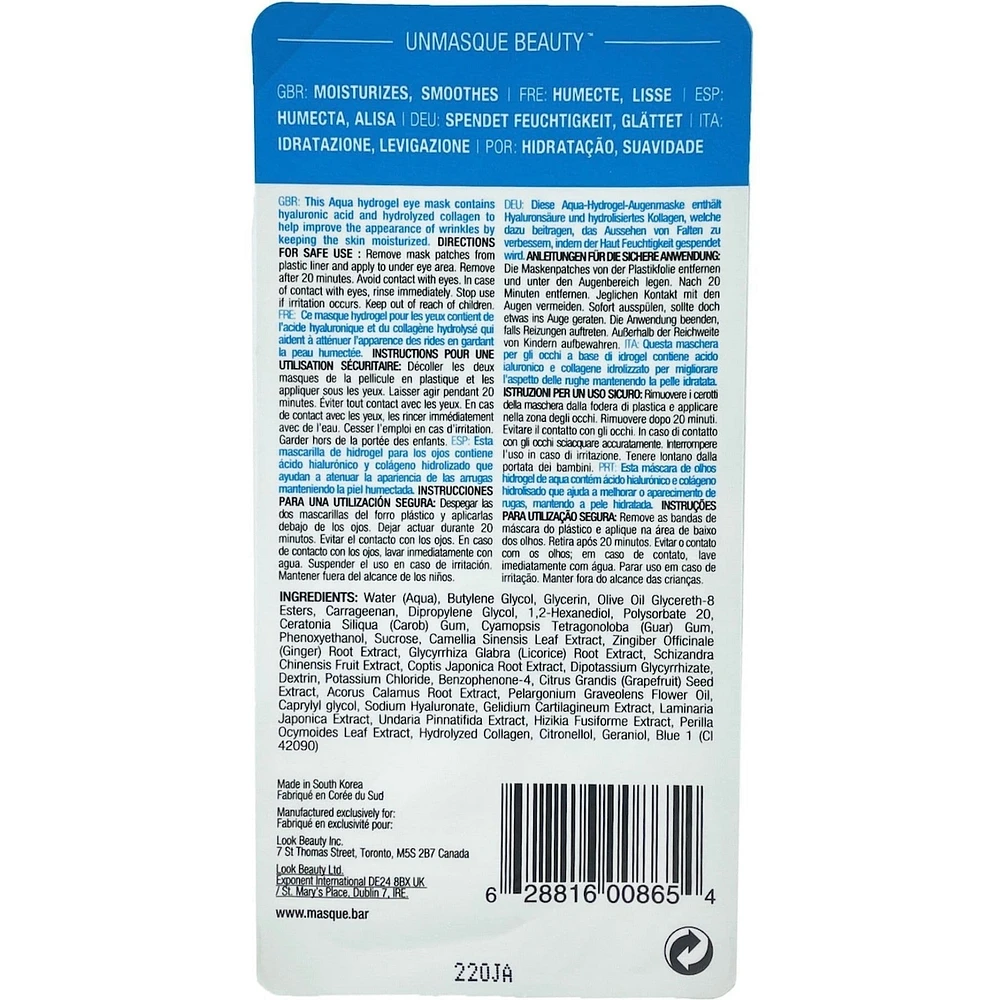 Aqua Hydro Gel Eye Patches