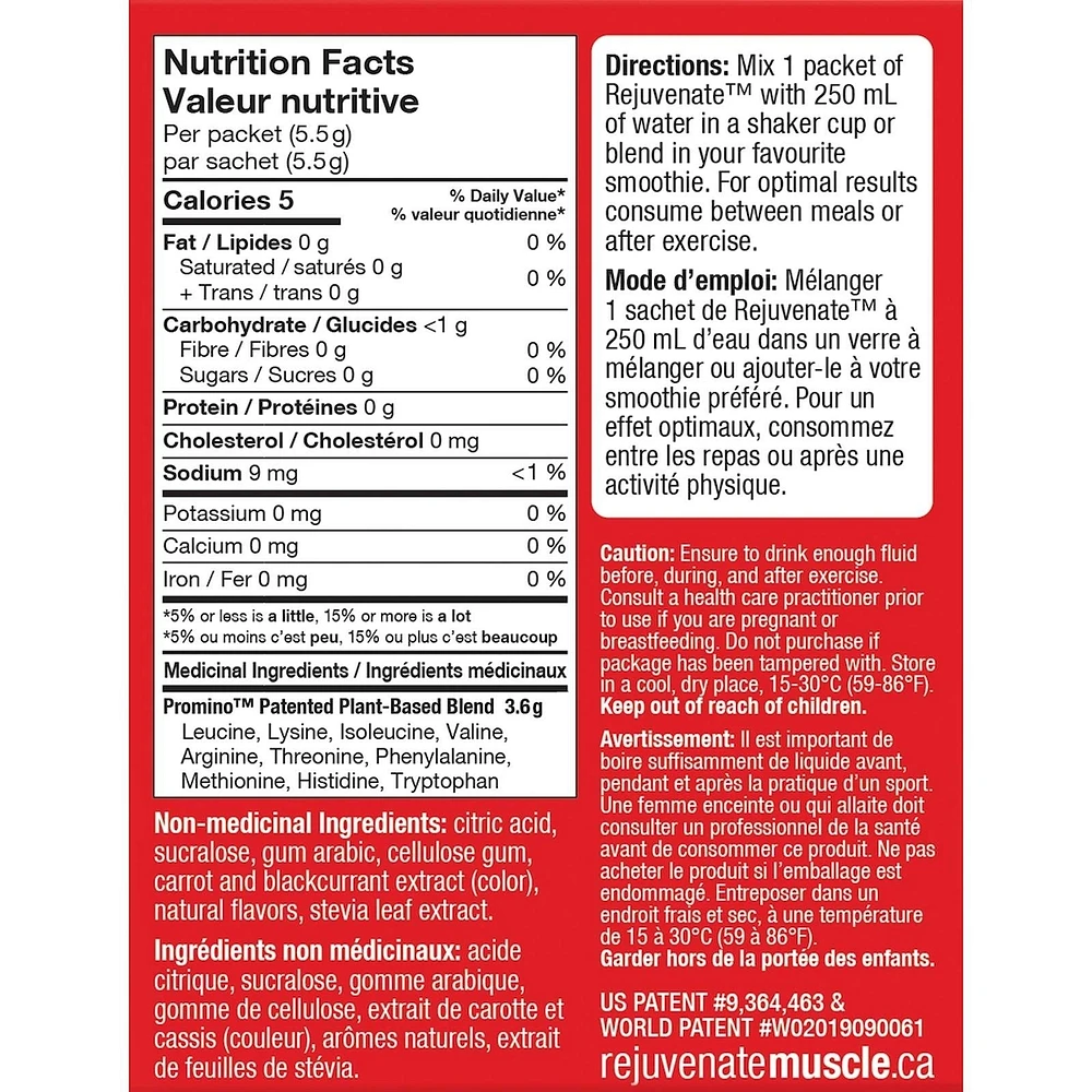 REJUVENATE Muscle Health Drink Mix - 30 pouches