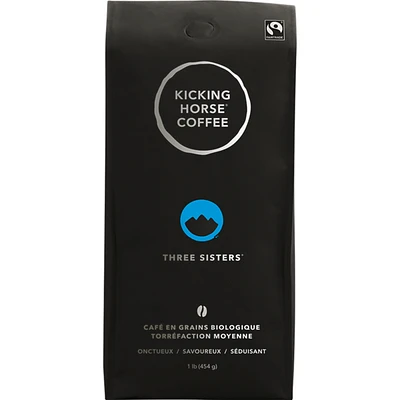 Organic Fairtrade Medium Roast Whole Bean Coffee, Three Sisters