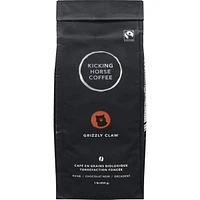 Organic Fairtrade Dark Roast Whole Bean Coffee, Grizzly Claw